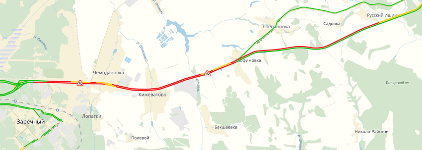 Рязань трасса м5 карта